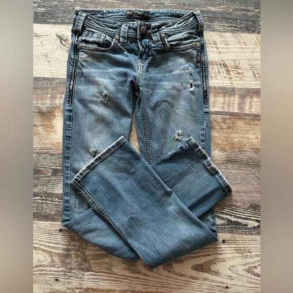 Silver Aiko Boot Cut Jeans - Picture 2 of 5
